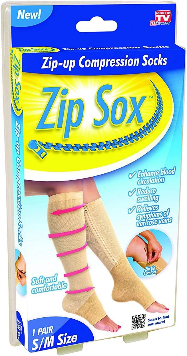 Medias Zip Sox Compresión Anti Varices